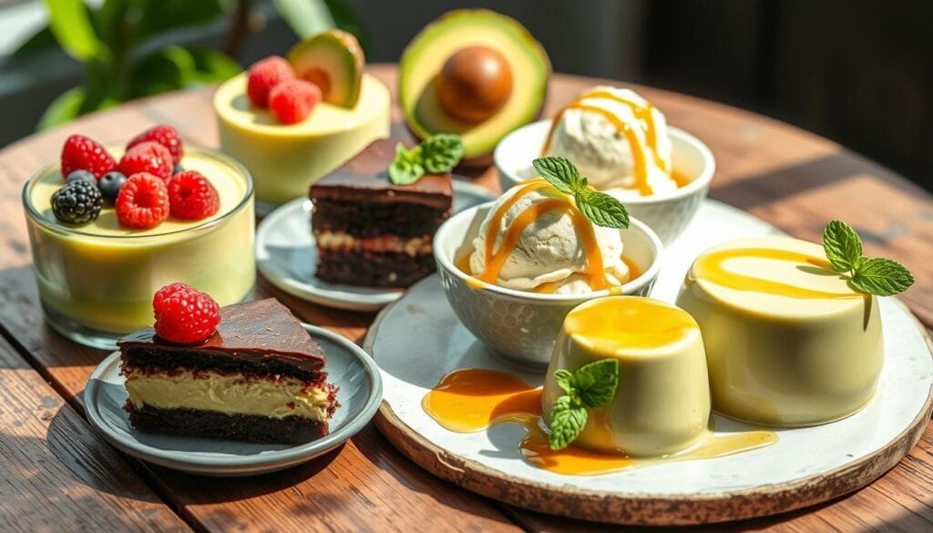 Avocado desserts