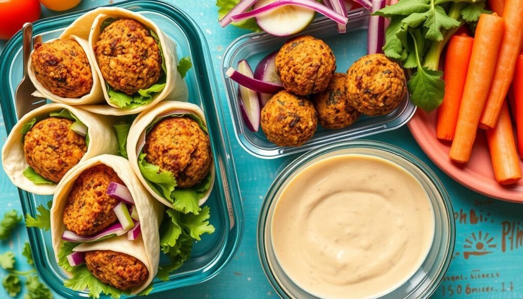 Falafel Wrap Meal Prep