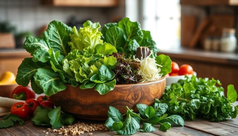 Incorporating leafy greens in a vegan diet