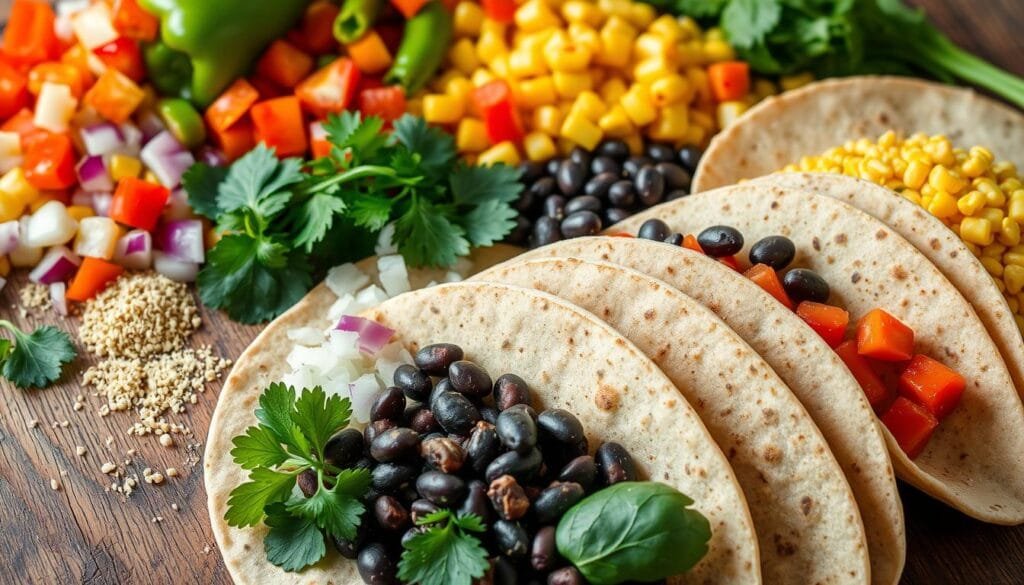 Ingredients for Plant-Based Enchiladas