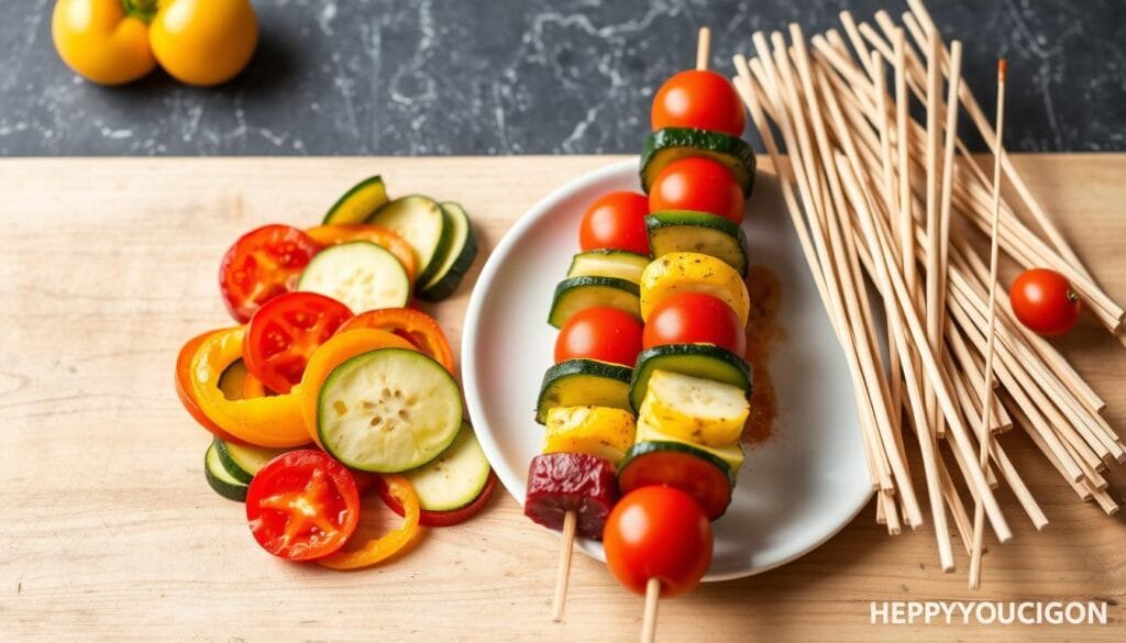 Kebab vegetables