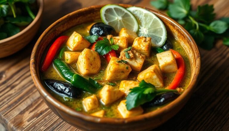 Plant-based Thai green curry with tofu – Easy Recipe