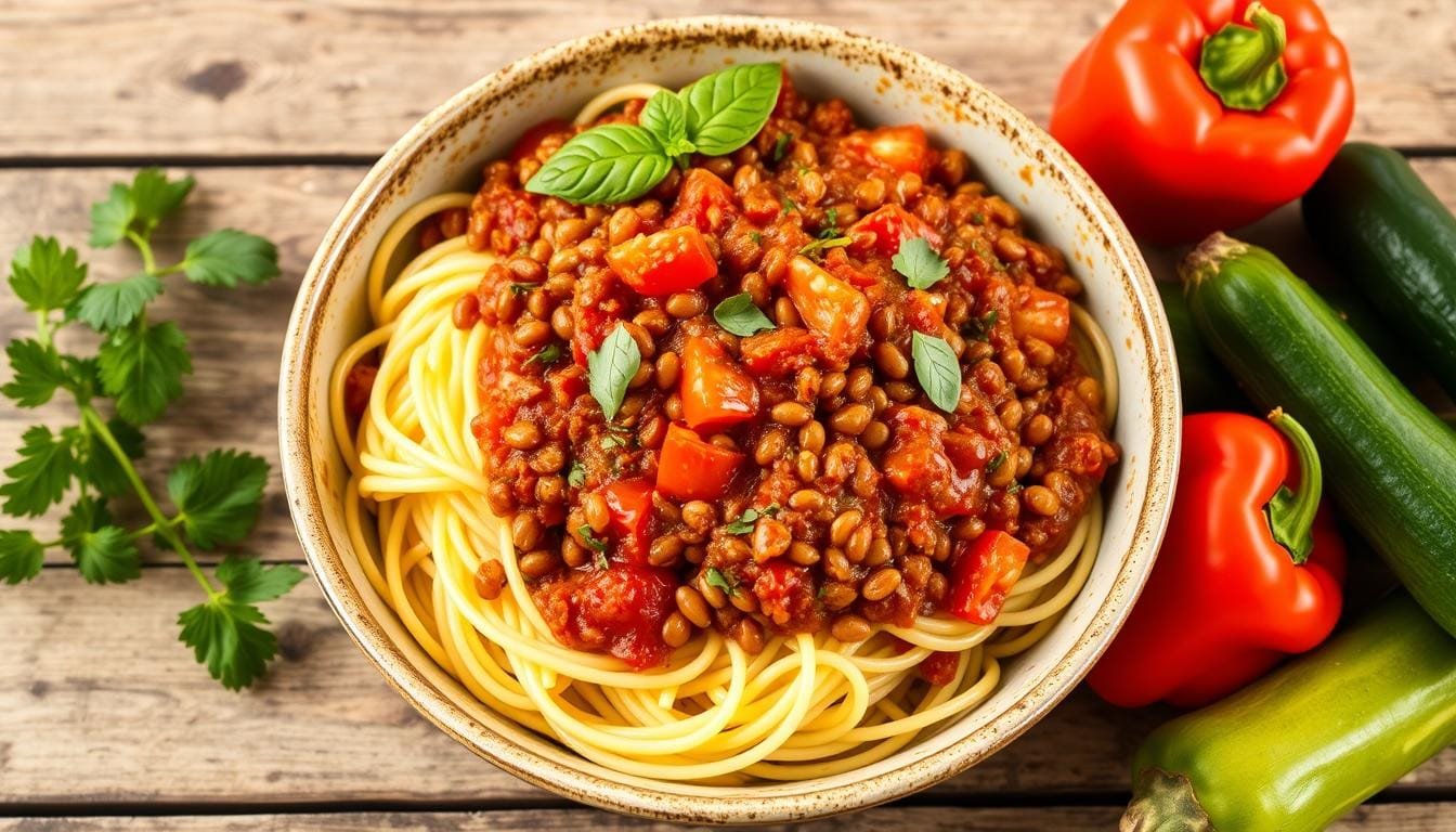 Plant-based bolognese sauce