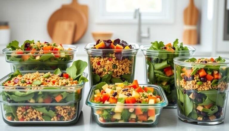 Plant-based meal prep salad recipes for busy days