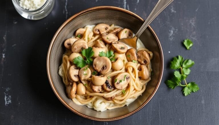 Plant-Based Mushroom Stroganoff | Easy Vegan Dinner