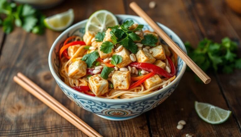 Plant-based Pad Thai with Tofu | Easy Vegan Recipe