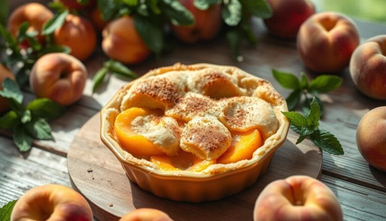 Fresh Plant-Based Peach Cobbler: Perfect Summer Dessert