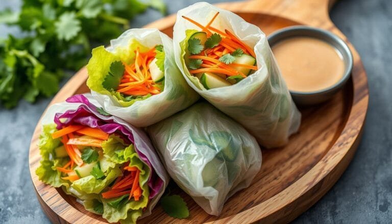 Plant-based rice paper rolls | Easy Asian appetizers