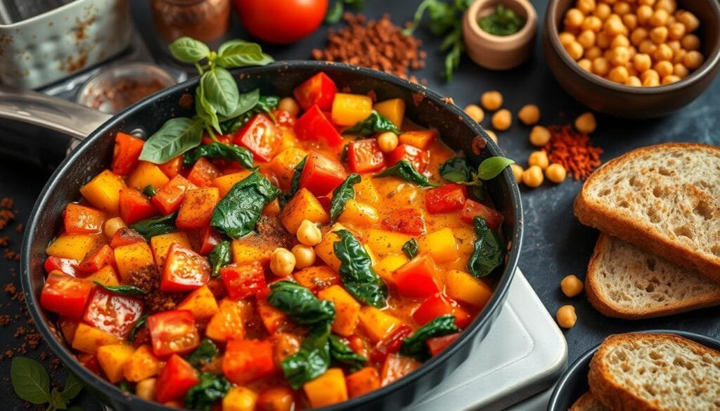 Vegan Shakshuka Cooking