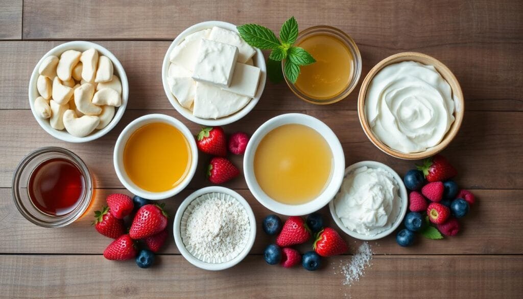 Vegan cheesecake ingredients