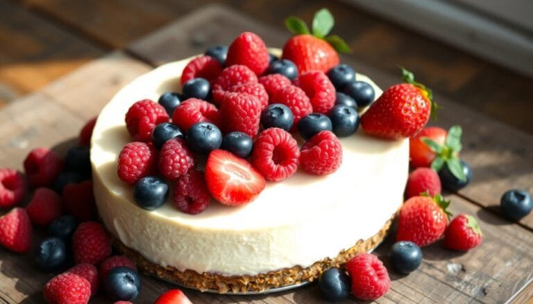 Creamy Vegan Cheesecake with Berries | Easy Recipe