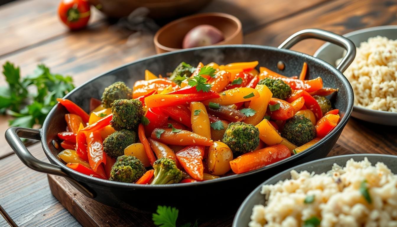 Vegan veggie stir-fry recipe