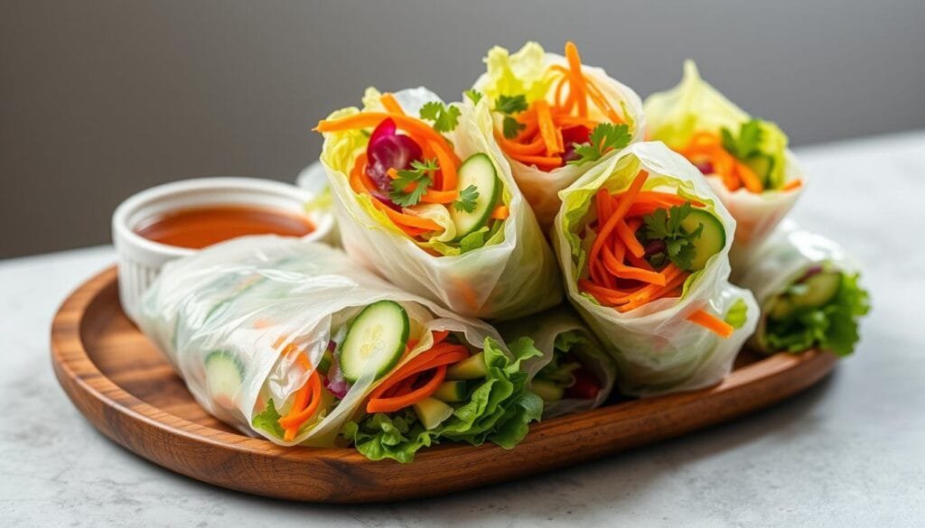 Vegetables for rice paper rolls