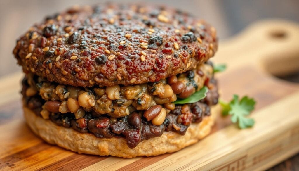 Veggie burger texture