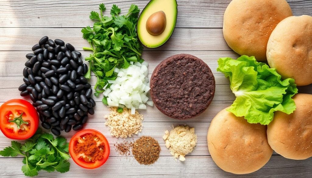 black bean burger ingredients