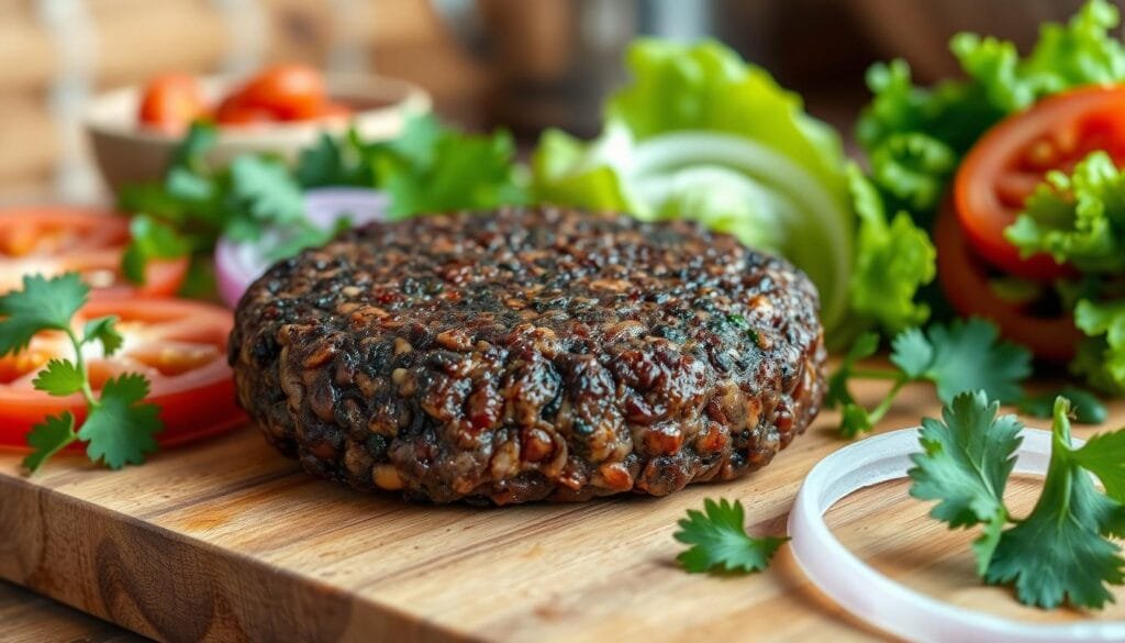black bean patty