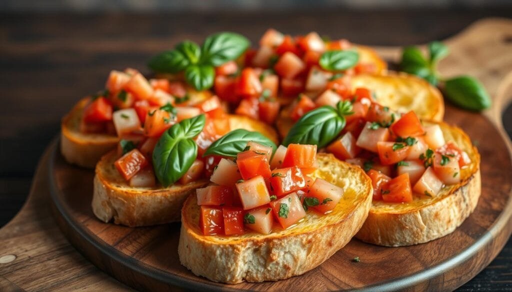 crispy bruschetta
