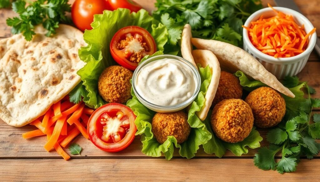 falafel wrap ingredients