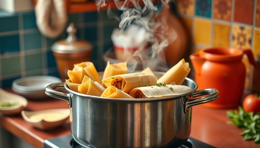 how to steam tamales