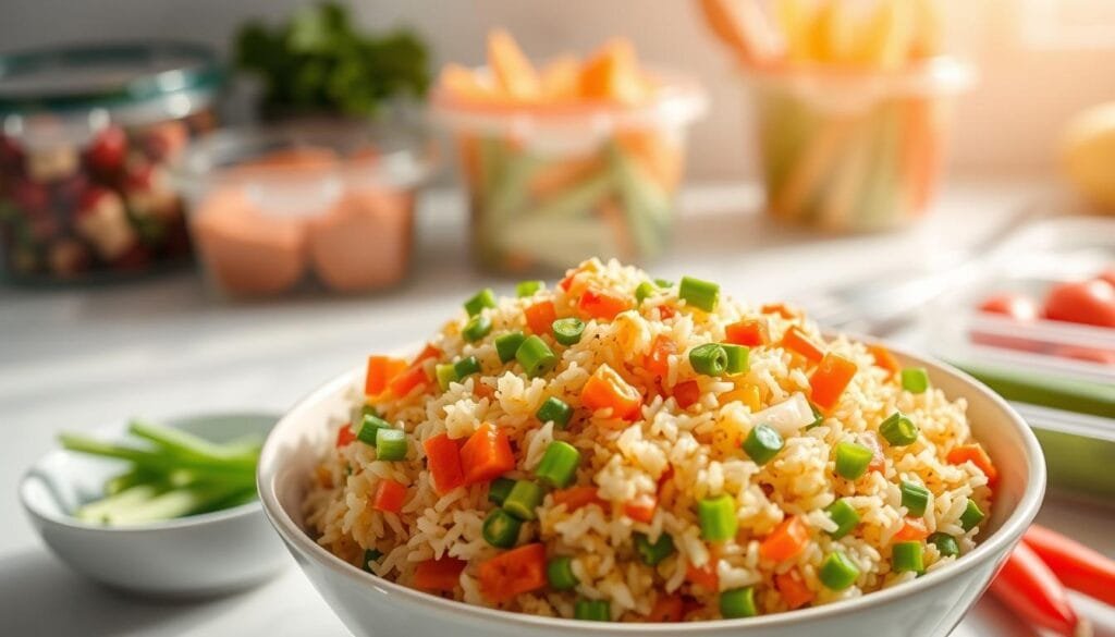 meal prep vegan fried rice