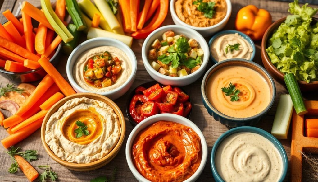 quick vegan dips