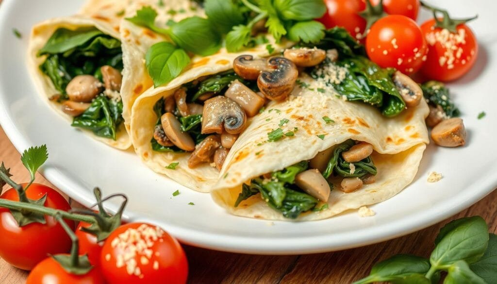 savory vegan crepes