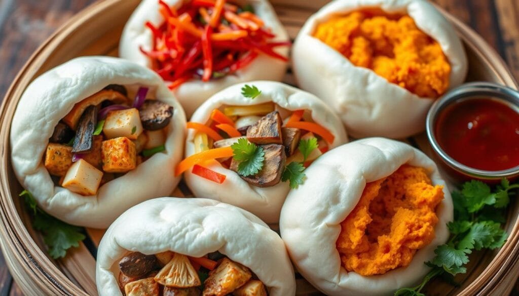 vegan bao buns fillings