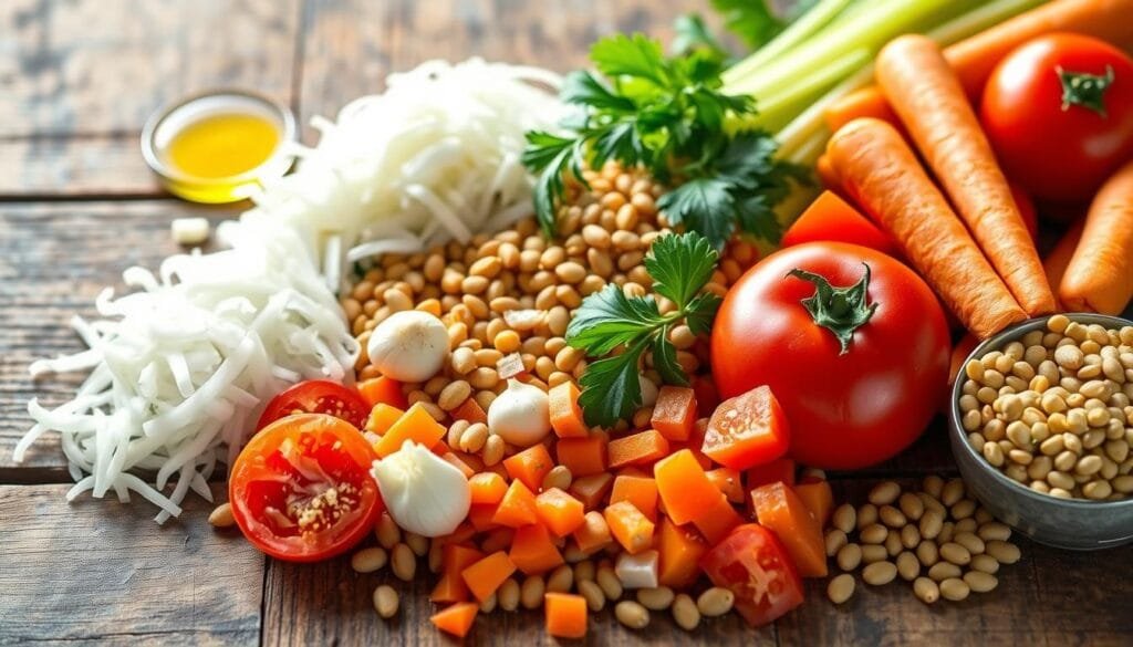 vegan bolognese ingredients