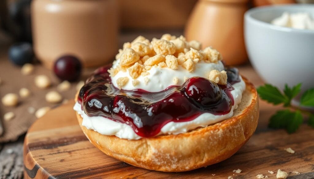 vegan cheesecake bagel
