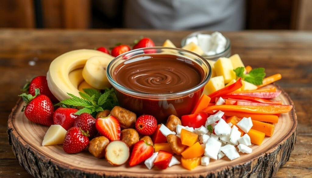 vegan fondue dippers
