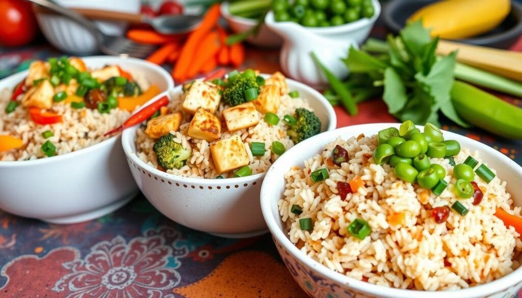 vegan fried rice variations
