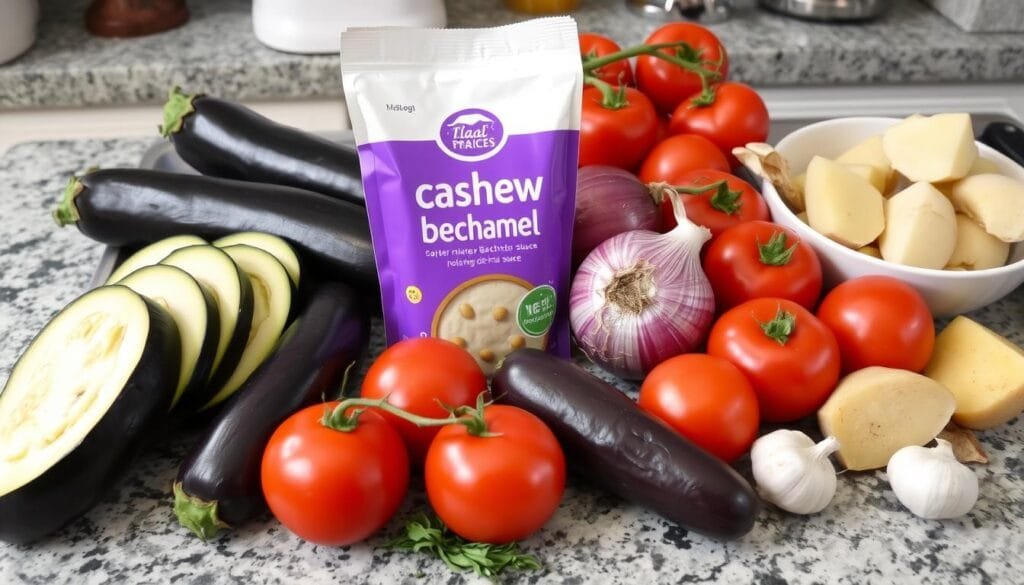 vegan moussaka ingredients