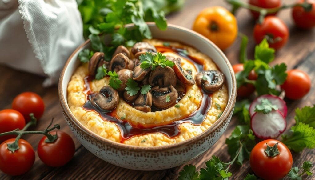 vegan polenta bowl