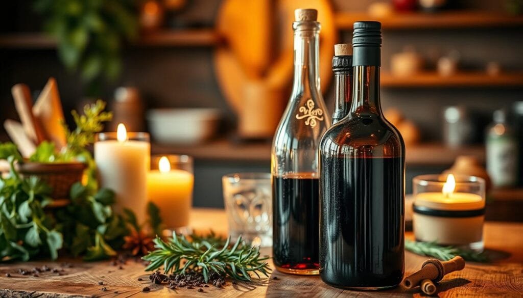 wine and balsamic vinegar