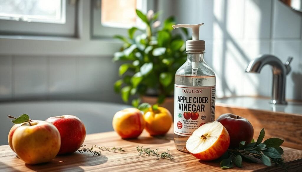 ACV hair rinse