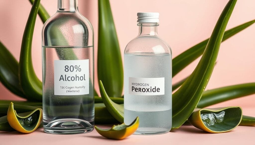 Alcohol and Hydrogen Peroxide