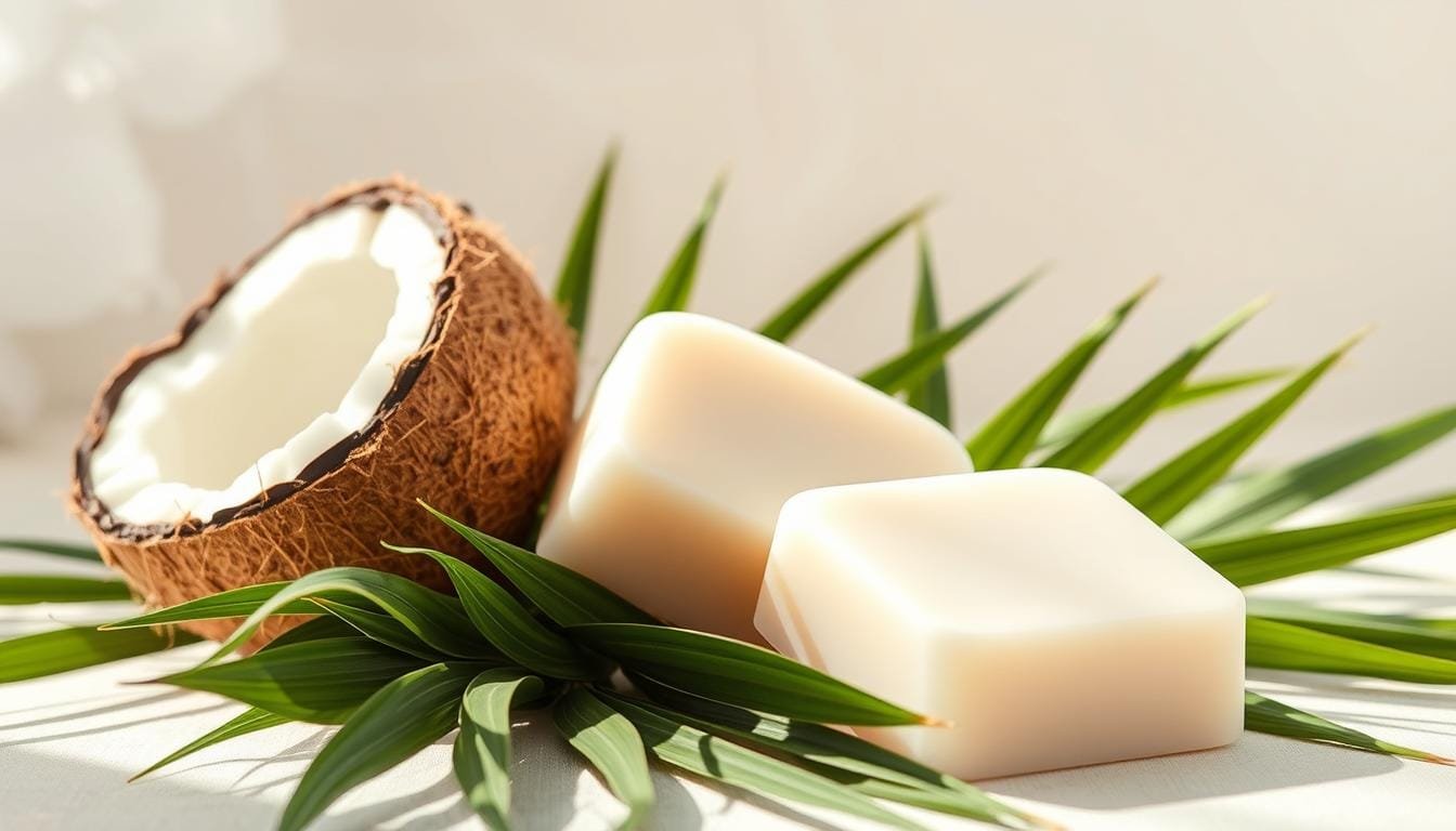 Coconut milk shampoo bar