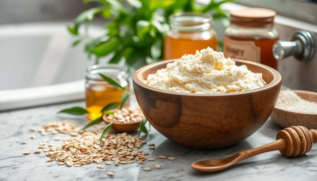 DIY Oatmeal Honey Face Scrub
