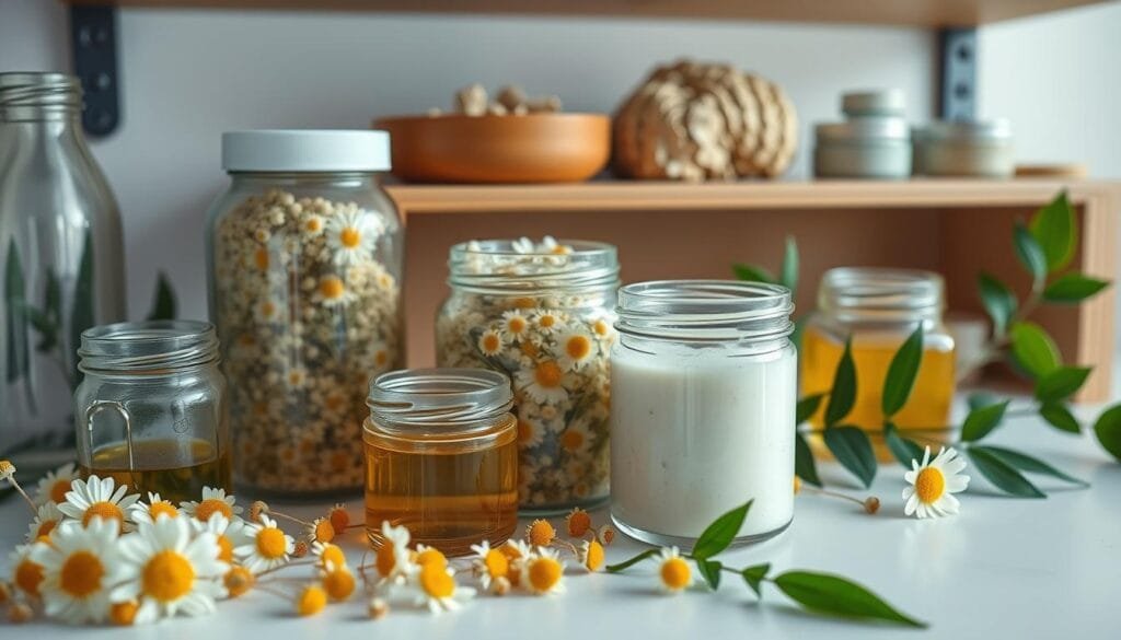 DIY skincare storage