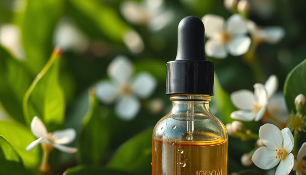 Jojoba oil moisturizing skin