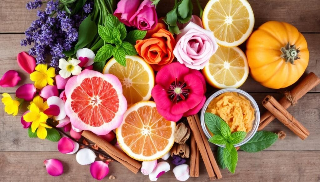 Seasonal skin scrub ingredients