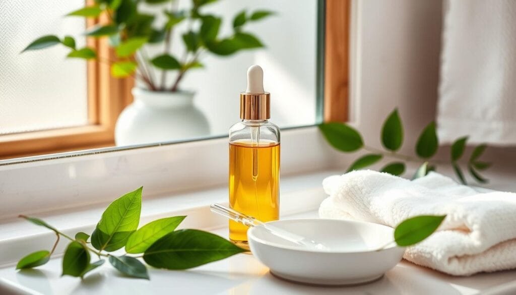 facial oil application