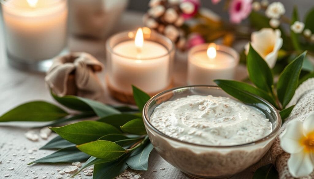 soothing oatmeal mask